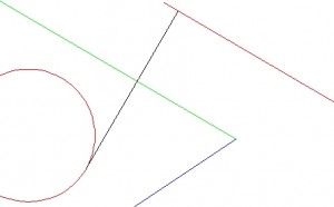 接線かつ垂線の作図